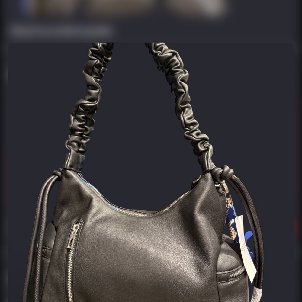 Desigual Black Ruched-Handle Shoulder Bag